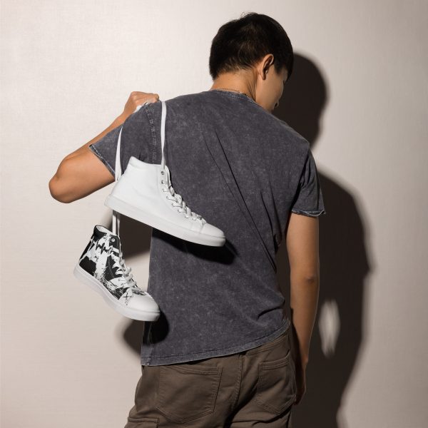 Zapatillas de lona de caña alta para hombre